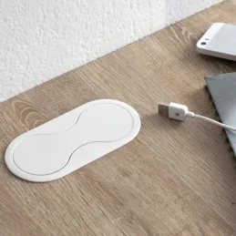 Interijer utičnica SWING 2 x 230 V / Bijela mat