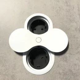 Interijer utičnica SWING 2 x 230 V / Bijela mat