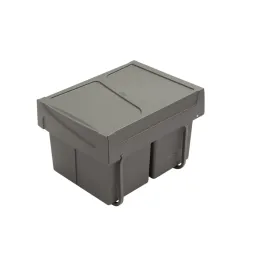 Izvlačna kanta za otpad s amortizerom U40 15 + 15L / Siva