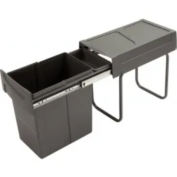 Izvlačiva kanta za otpad s posudom U30 20L / Siva