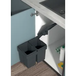 Koš za otpadke za vrata UNION SINGLE 7 + 7L / Siva