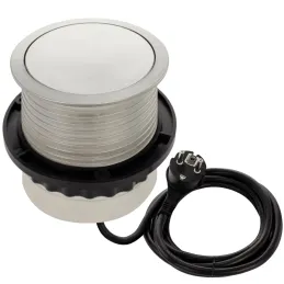 Izvlačna električna utičnica TETRABOX FRENCH 3x 230V + 2x USB / Aluminij