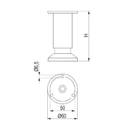 Namještajna nogica MARINA / Nehrđajući čelik