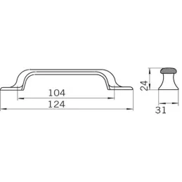 Ručka RUSTO / Sjajni krom