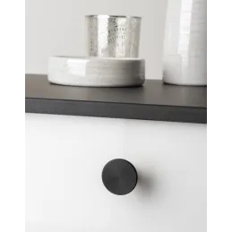 Ručka knopka KARLA / Crna mat