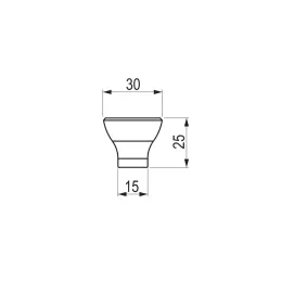 Ručka knopka KARLA / Smeđa mat