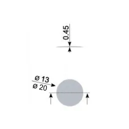 Samoljepljive poklopce H1180 / Prirodni Halifax hrast