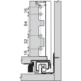 Kuhinjska kutija BLUM - Legrabox "C" / Siva