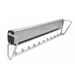 Izvlačna vješalica za odjeću 500 mm s ublaživačem / Srebrna