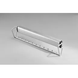 Izvlačna vješalica za odjeću 500 mm s ublaživačem / Srebrna