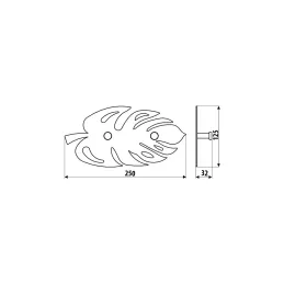 Vješalica za zid SPRING / Crna mat