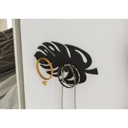 Vješalica za zid SPRING / Crna mat