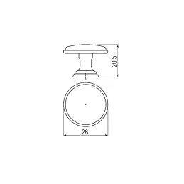 Ručka za namještaj GRADO / Bakar Patina