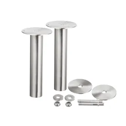 Konzola ravna okrugla 200 mm / Nehrđajući čelik - par