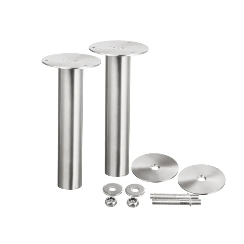 Konzola ravna okrugla 200 mm / Nehrđajući čelik - par