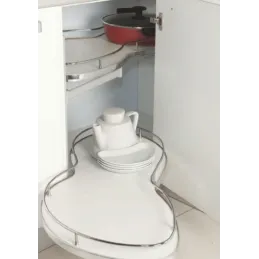 Kutna torbica za pojas BEAN s prigušenjem / Bijela - krom