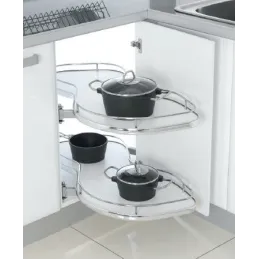 Kutna torbica za pojas BEAN s prigušenjem / Bijela - krom