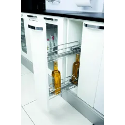 Izvlačna košara s BLUM vodilicama i ublaživačem / Sjajni krom