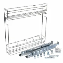 Izvlačna košara s BLUM vodilicama i ublaživačem / Sjajni krom