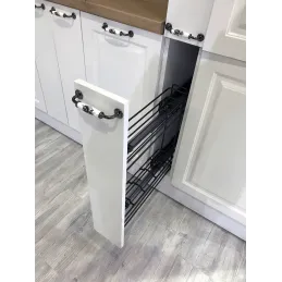 Izvlačna košara s BLUM vodilicama i s ublaživačem / Antracit