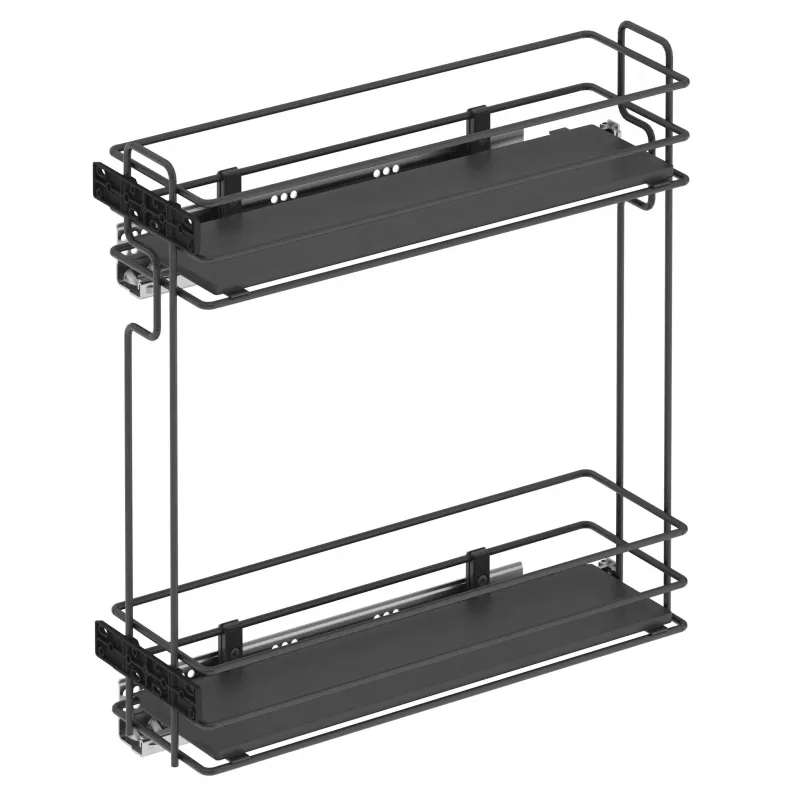 Izvlačna košara s BLUM vodilicama i ublaživačem - Puno dno / Antracit
