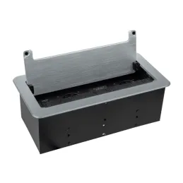 Ugradna preklopna utičnica 2 x 230 V + 2 x USB punjenje + HDMI + RJ45 / Nehrđajući čelik