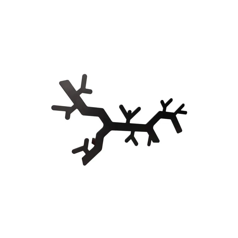 Vješalica za zid FOREST / Crna mat