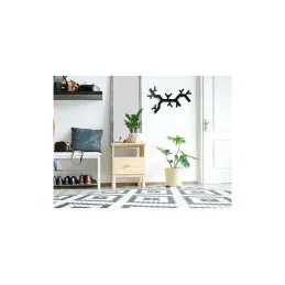 Vješalica za zid FOREST / Crna mat