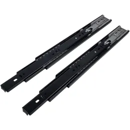 Ležajna vodilica s prigušivanjem 45 mm / Crni nikal