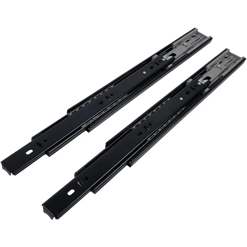 Ležajna vodilica s prigušivanjem 45 mm / Crni nikal