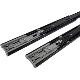 Ležajna vodilica s prigušivanjem 45 mm / Crni nikal