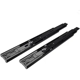 Ležajna vodilica s prigušivanjem 45 mm / Crni nikal