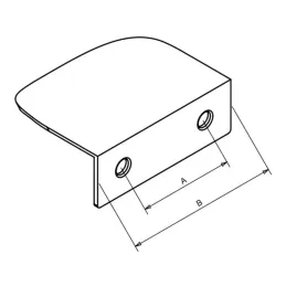 Ručka za rub vrata AVANTI / Aluminij