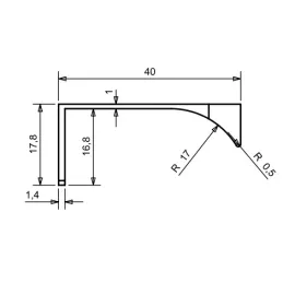 Ručka za rub vrata PADOVA / Sjajni Krom