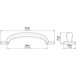 Ručka ALEA / Crna mat