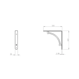 Držač police LOOK / Sjajni krom