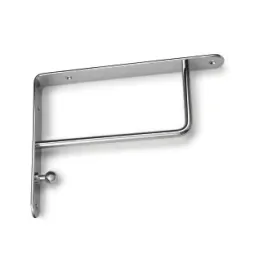 Držač police s vješalicom HANG / Sjajni krom