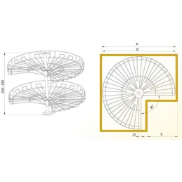 Karusel 270° ECONOMIC / Siva