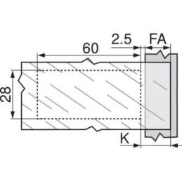 Zglob s prigušivačem za staklo BLUMOTION CRISTALLO 110° / Onyx