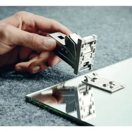 Zglob s prigušivačem za staklo BLUMOTION CRISTALLO 110° / Onyx