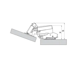 Adapter BLUMOTION s ublaživačem za 170° šarke