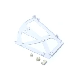 Izvlačni sustav za obuću, dvoredni / Bijeli - par