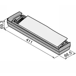 Rezač za aluminijsku foliju ORGA LINE / Tamno siva