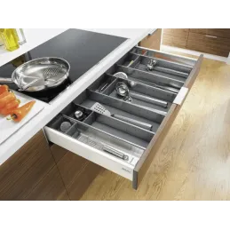 Unutarnja organizacija ladice ORGA LINE / Nehrđajući čelik - set