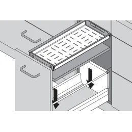 Nerezna posuda za boce / Siva