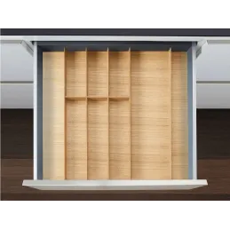 Multifunkcijska umetka za ladicu LiniQ / Svijetli hrast