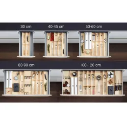 Pribor za ladicu LiniQ 800 - 900 mm / Svijetli hrast