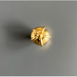 Plastična ručkica knopka CROWN / Zlatna