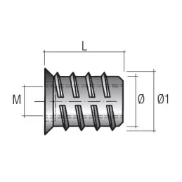 Navojna matica s prirubnicom / 10 kom