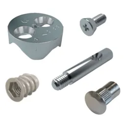 Ekscentrična spojnica za krevete VIS / Nikel - SET